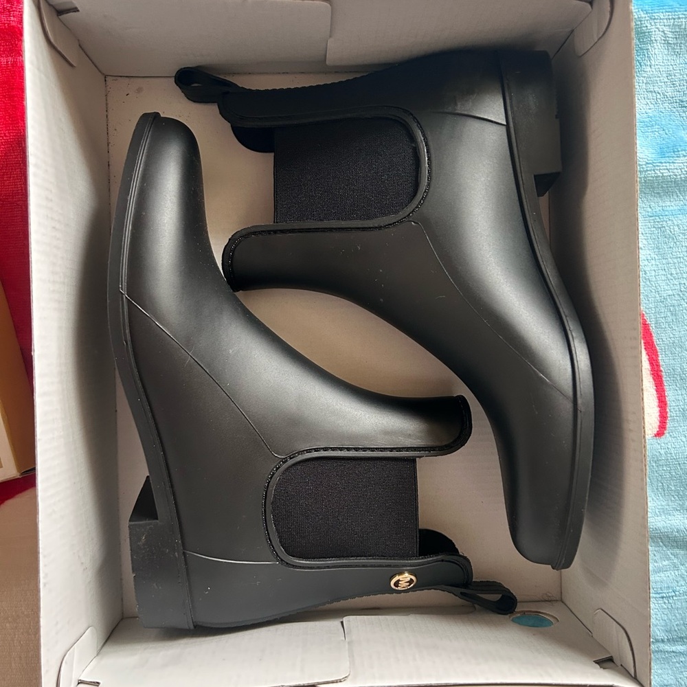 MICHAEL Michael Kors Black Rain Boots